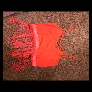 Neon orange summer crop trop Charlotte Russe